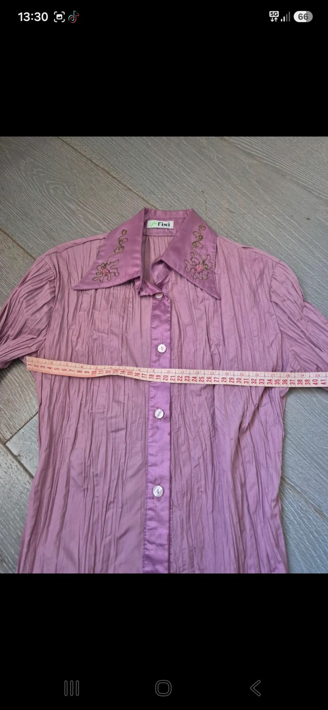 Blusa rosa manga larga. Fini. Tamanho único – photo 12
